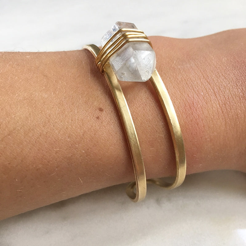 Collateral Bangle in Herkimer Diamond
