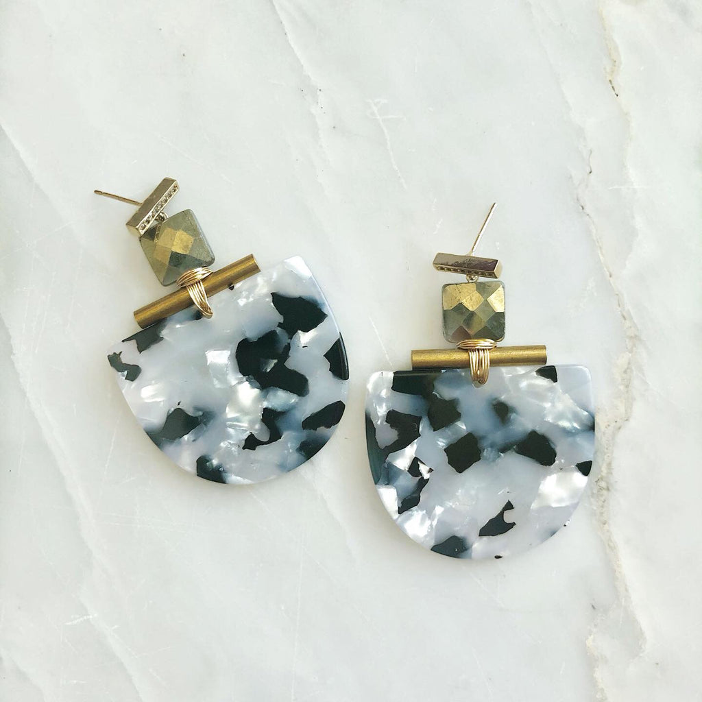 Mezcal Pyrite Earrings