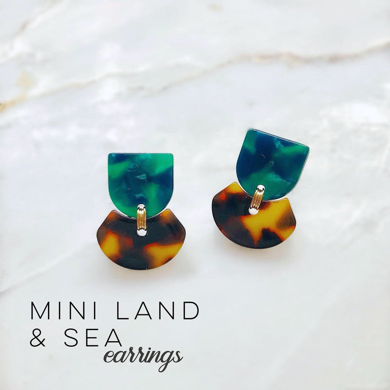 Mini Land & Sea Earrings