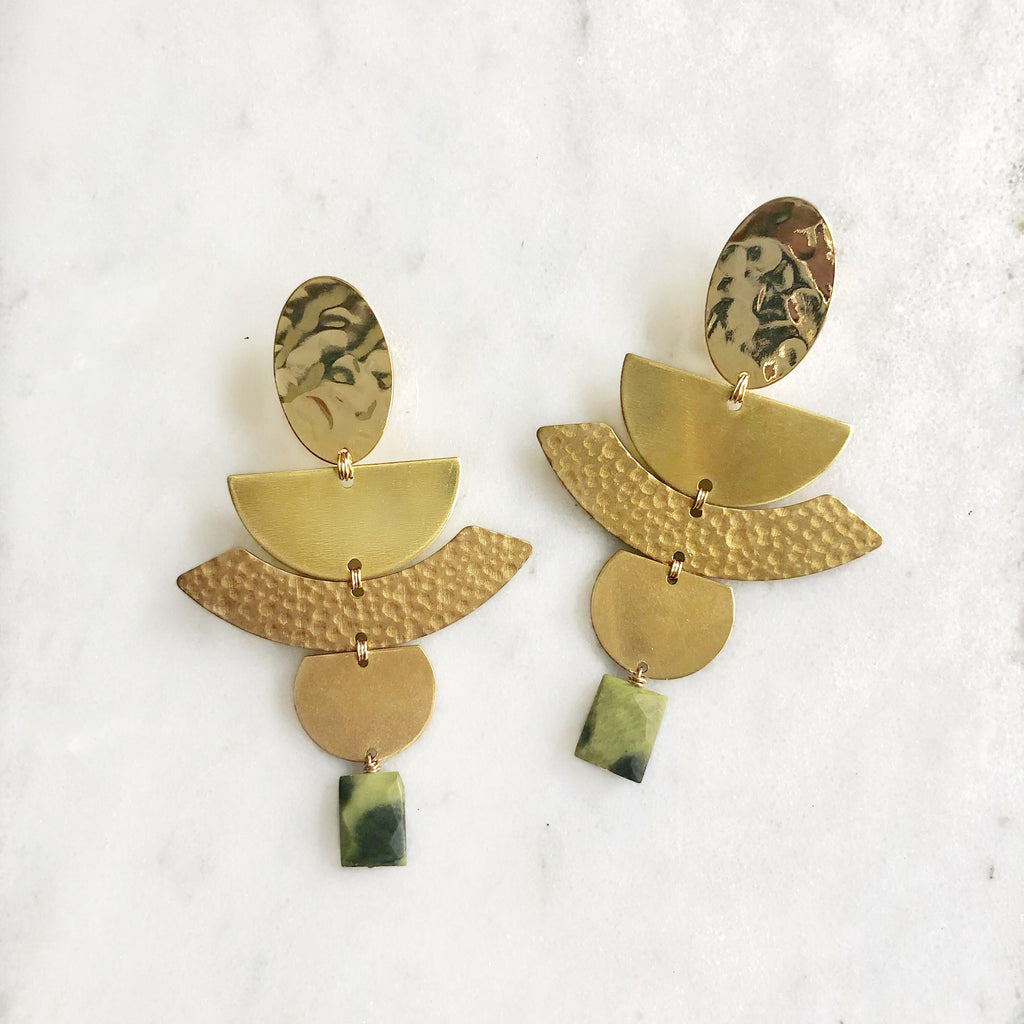 Gilded Serpentine Earrings