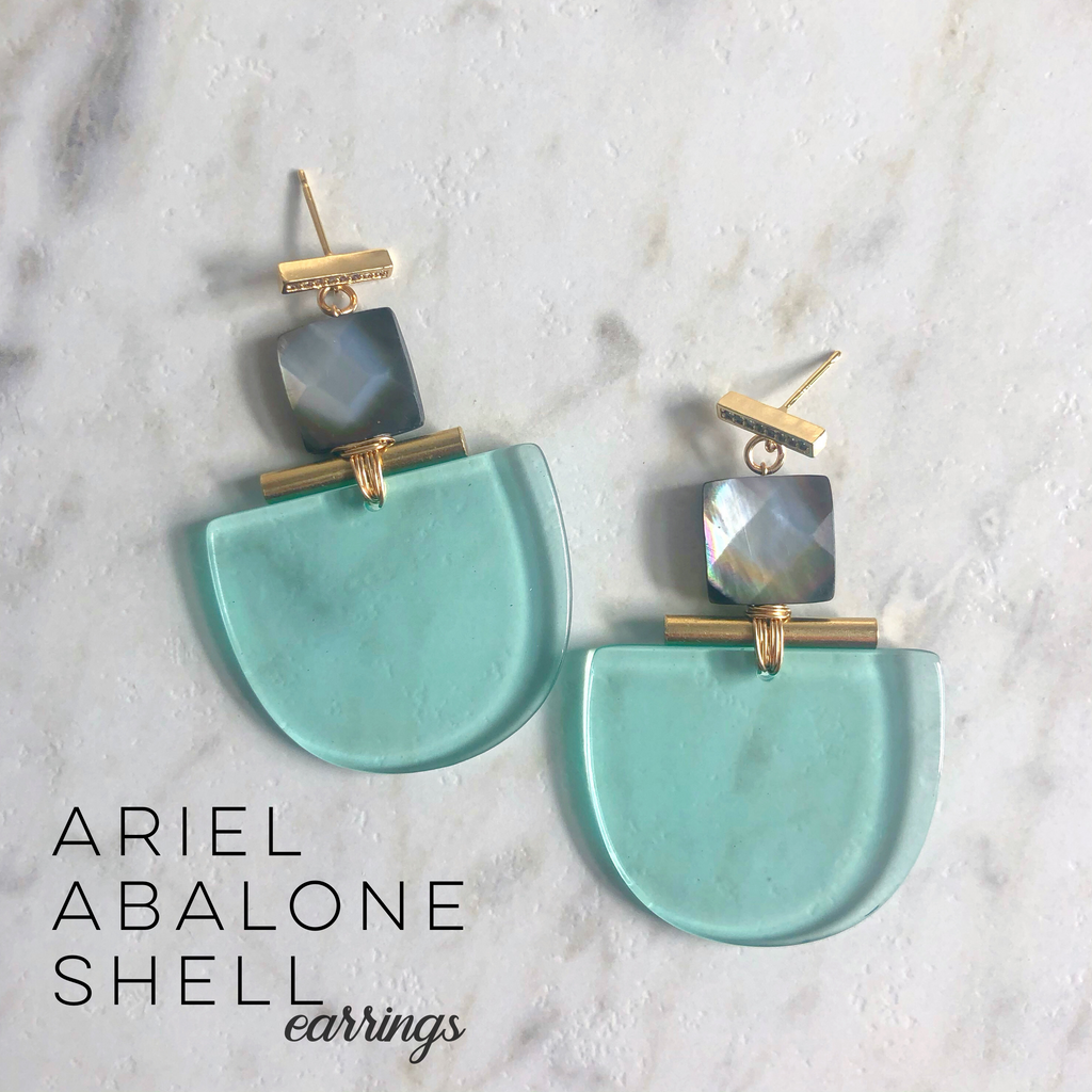 Ariel Abalone Shell Earrings