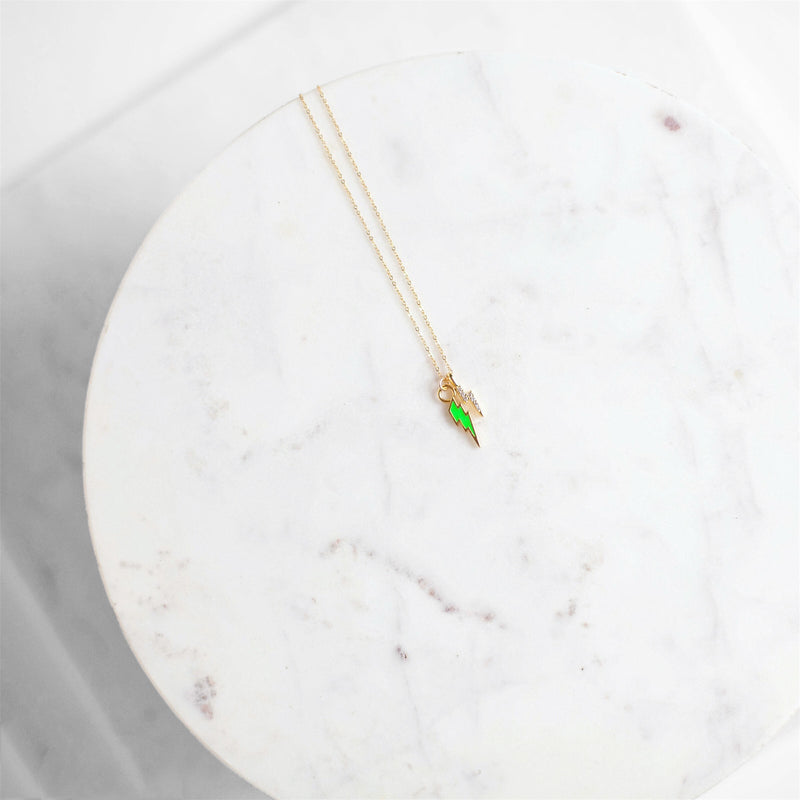 Neon Green Flash Necklace