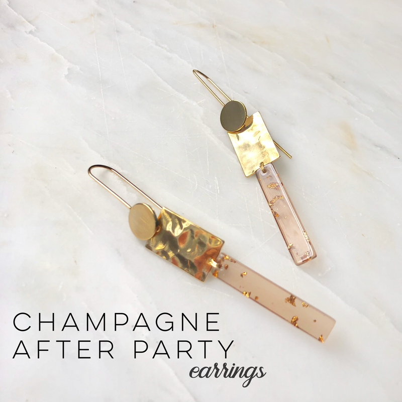 Champagne After Party Earrings